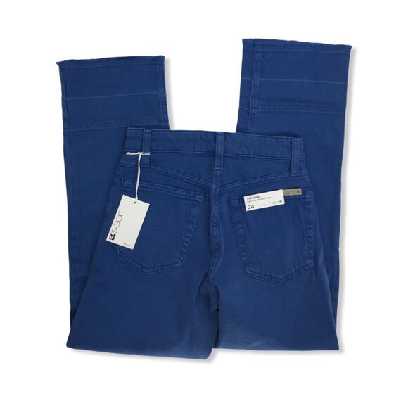 Joe’s Jeans The Jane Blue Cabana High Rise Crop Size 24 NWT - Picture 4 of 11